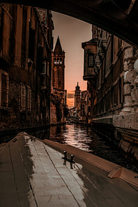 Sunset boattrip in Venice